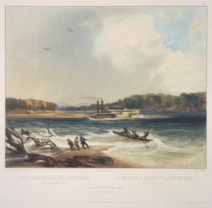 Parník Yellowstone od Karl Bodmer